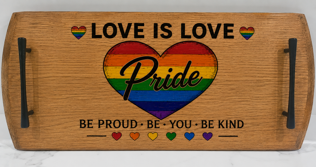 Engraved Wooden Serving Trays - Rectangle