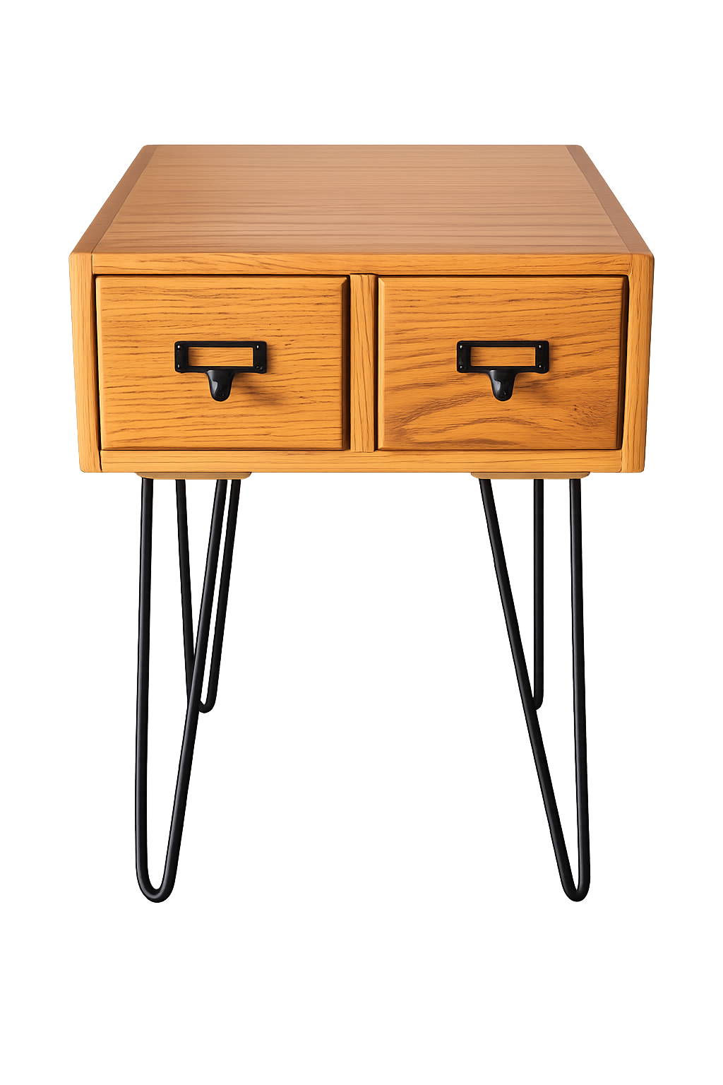 Refinished Card Catalog End Table