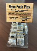 9mm Shell Casing Push Pins