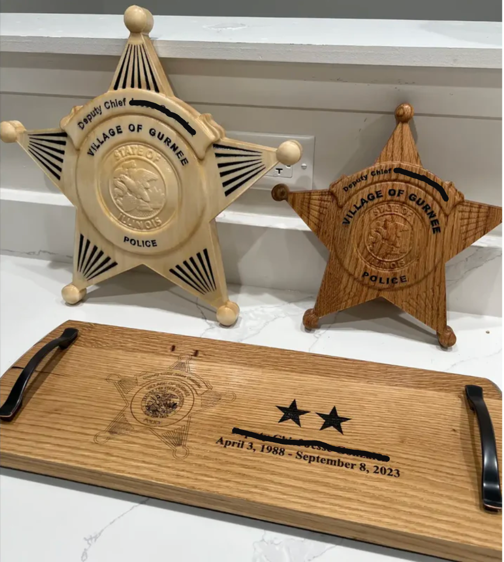 Engraved Wooden Serving Trays - Rectangle