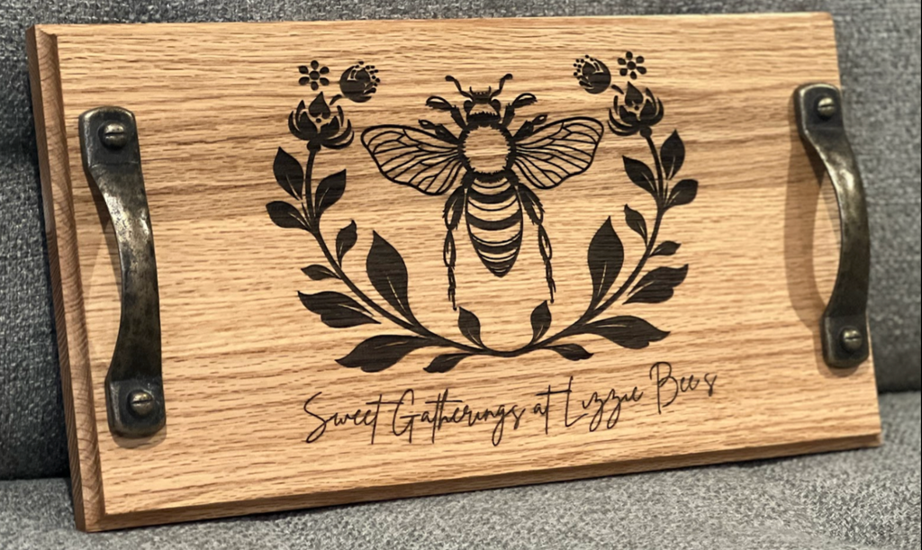 Engraved Wooden Serving Trays - Rectangle