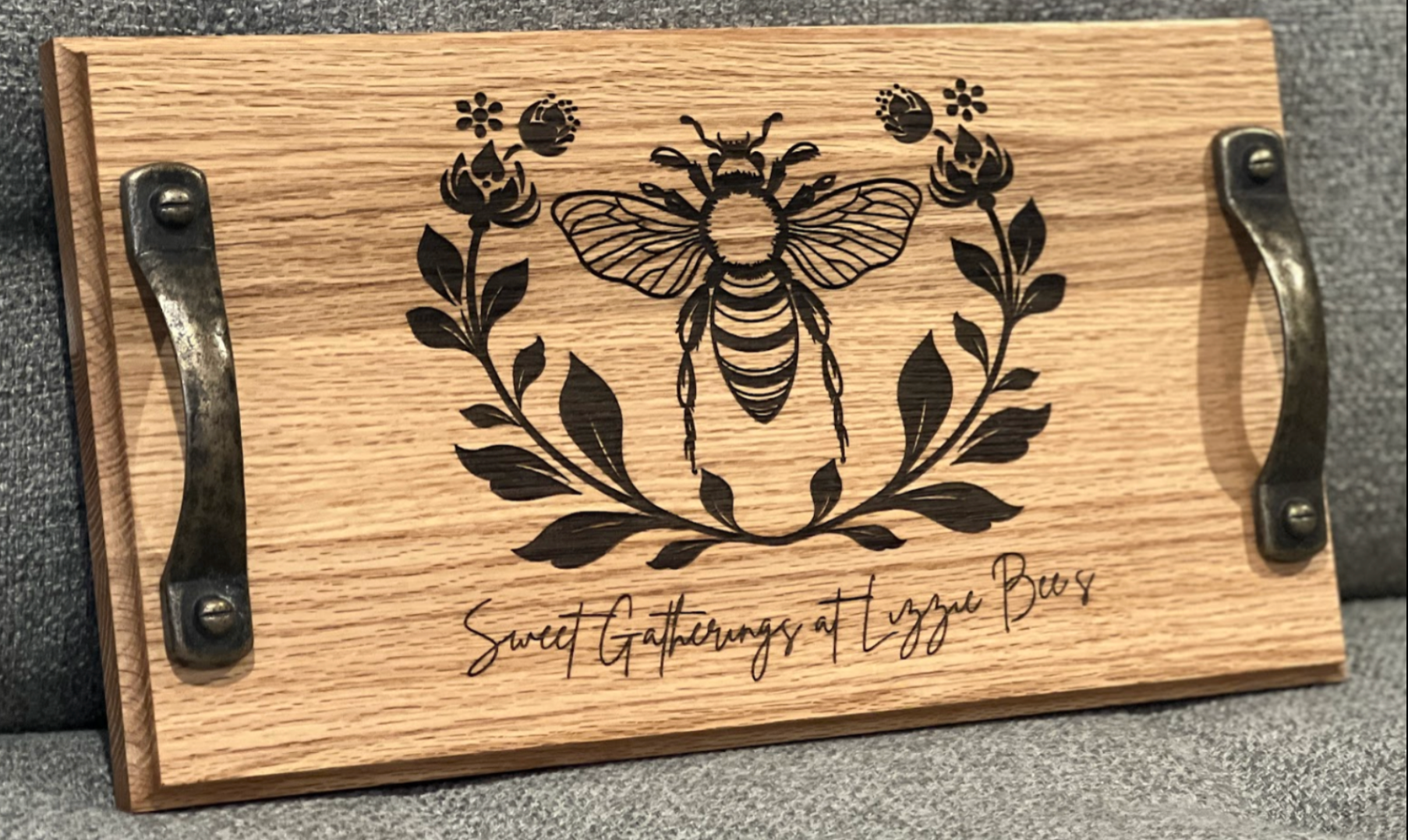 Engraved Wooden Serving Trays - Rectangle