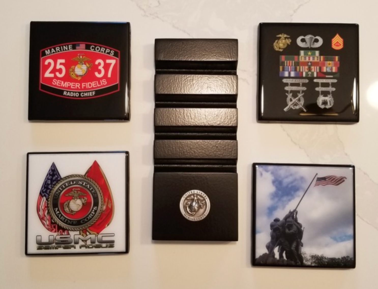Custom Slate, Wood & Polyurethane Coasters