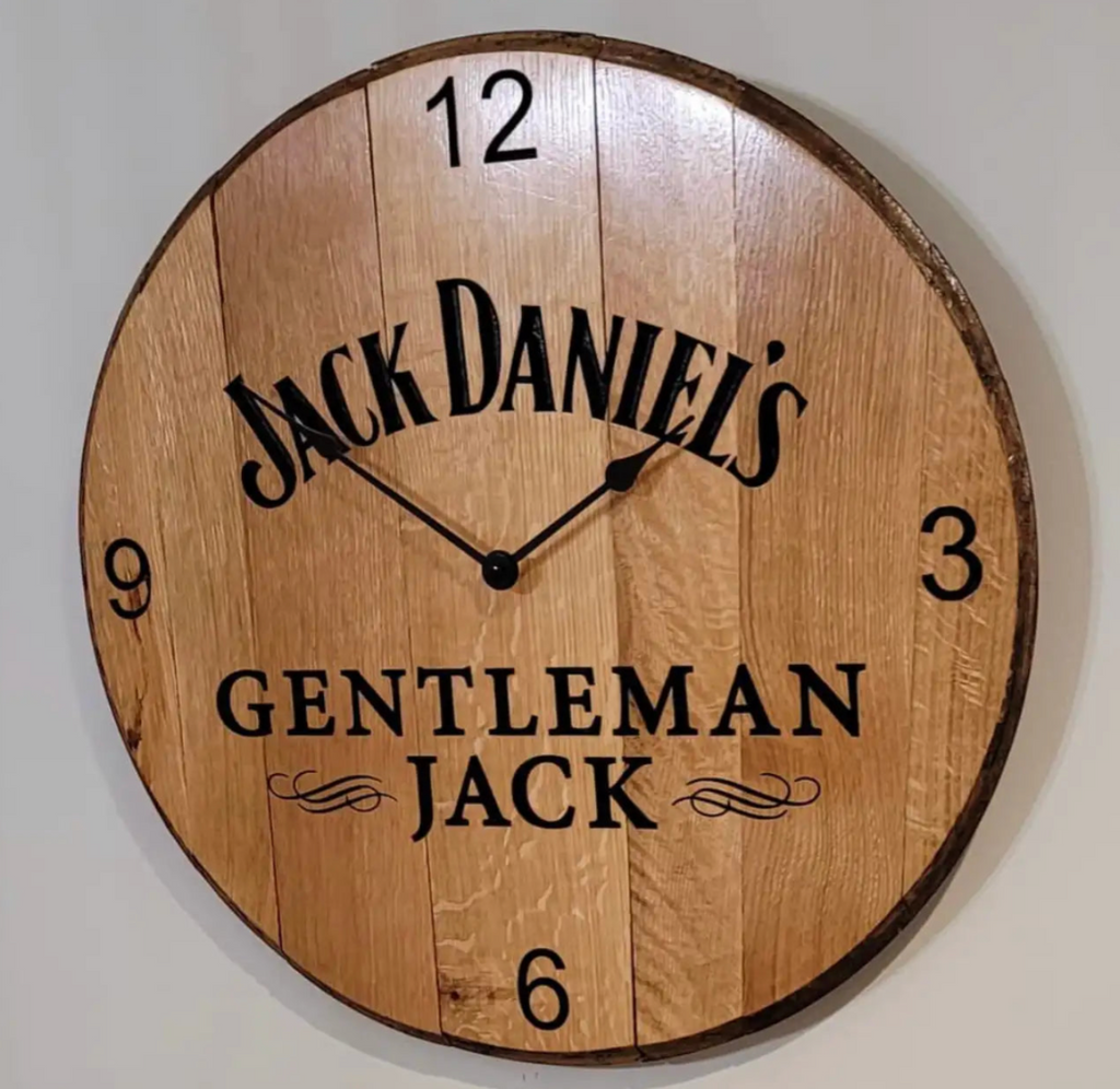 Custom Wooden &  Bourbon Barrel Stave Clocks