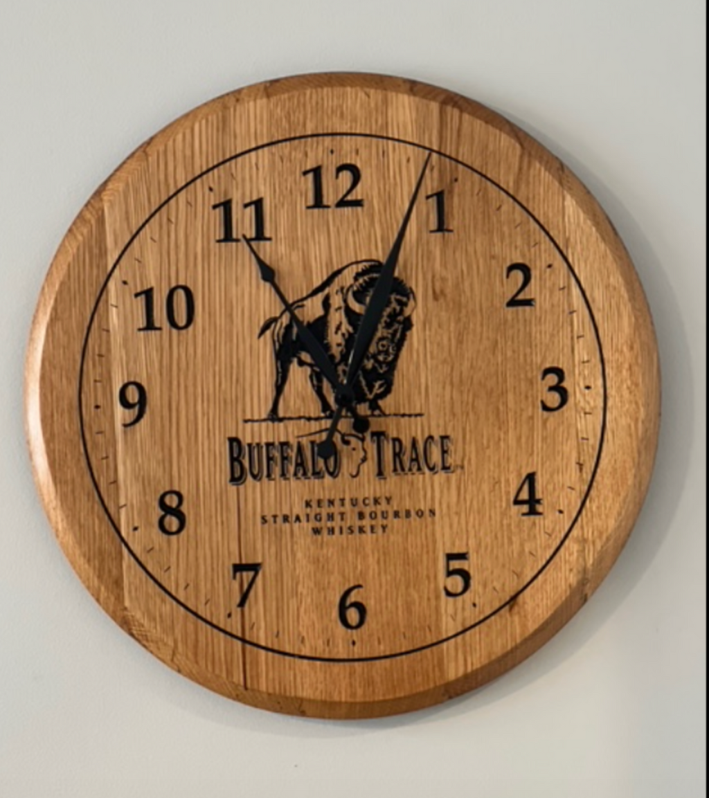 Custom Wooden &  Bourbon Barrel Stave Clocks