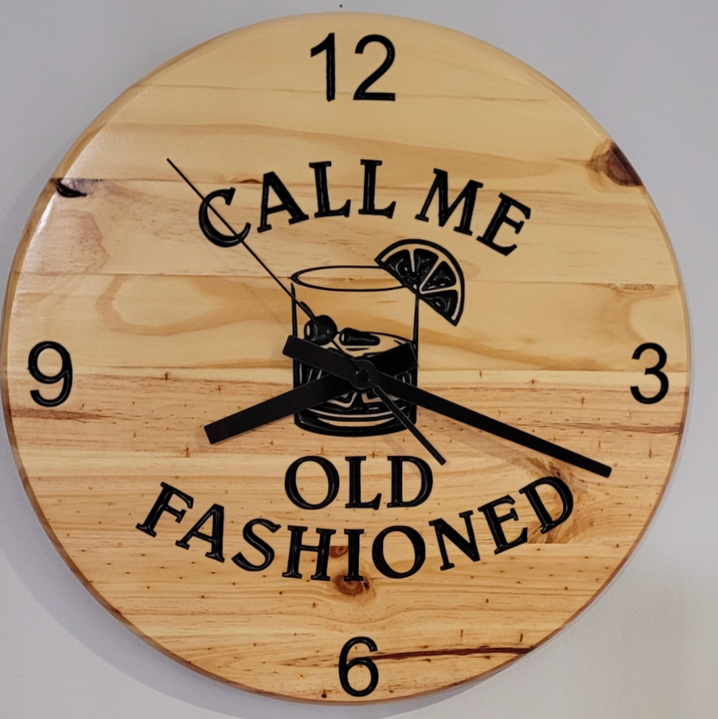 Custom Wooden &  Bourbon Barrel Stave Clocks