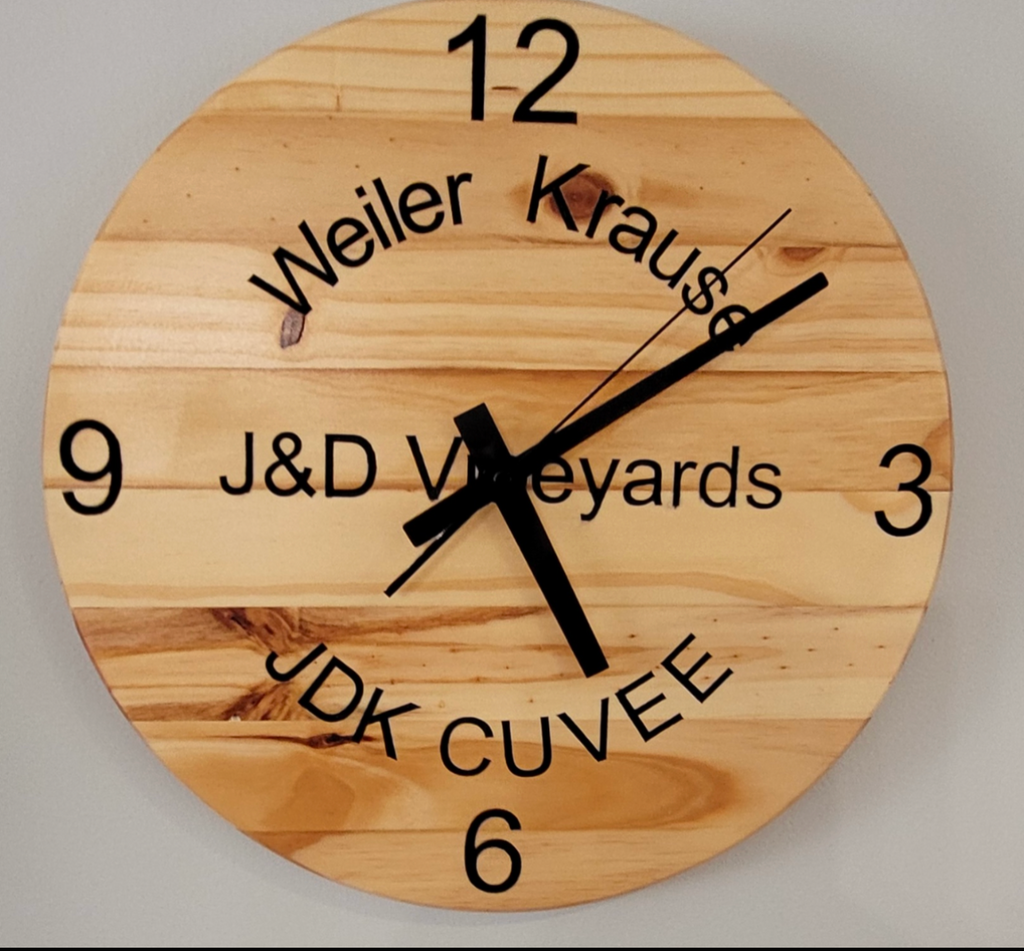 Custom Wooden &  Bourbon Barrel Stave Clocks