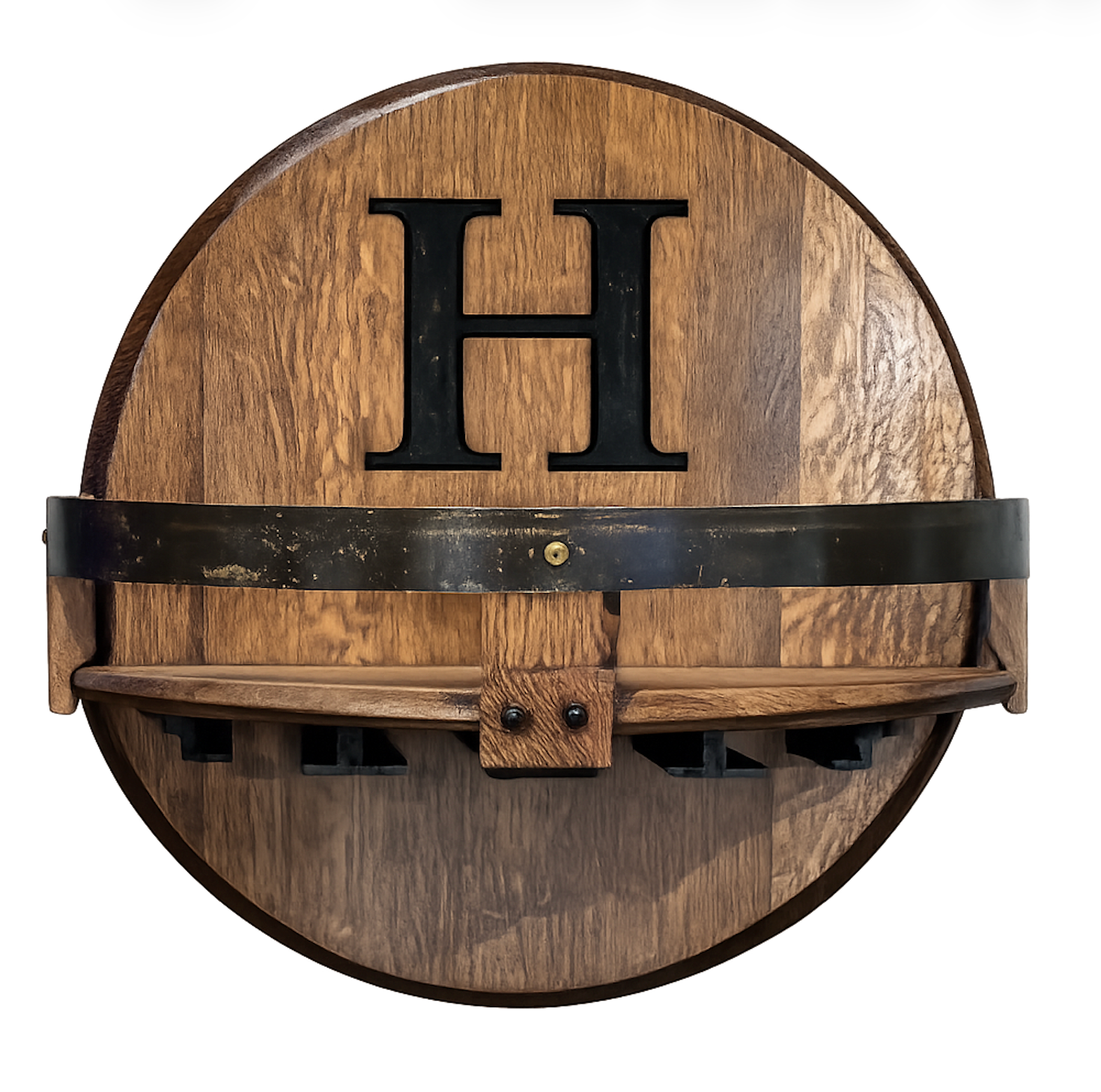 Bourbon Barrel Shelves & Bottle Displays