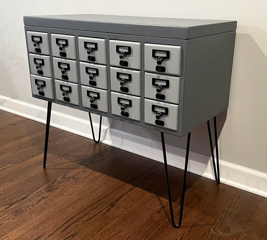 Refinished Vintage Card Catalog Cabinet - In Stock - On Sale Now!