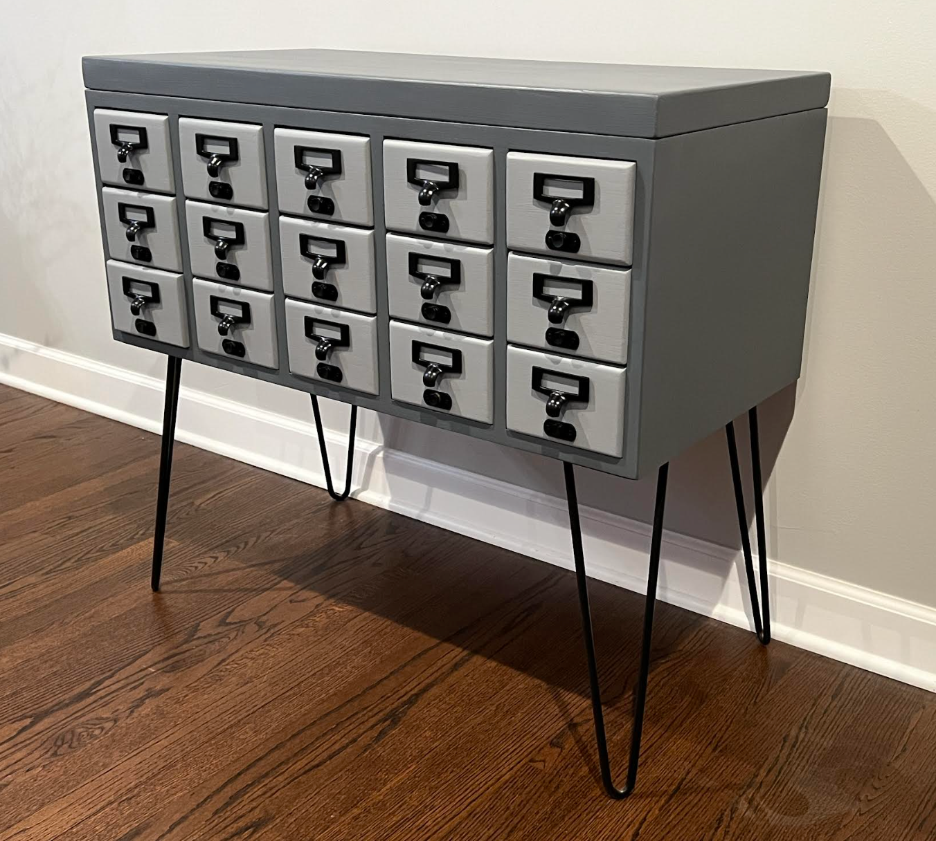 Refinished Vintage Card Catalog Cabinet - In Stock - On Sale Now!