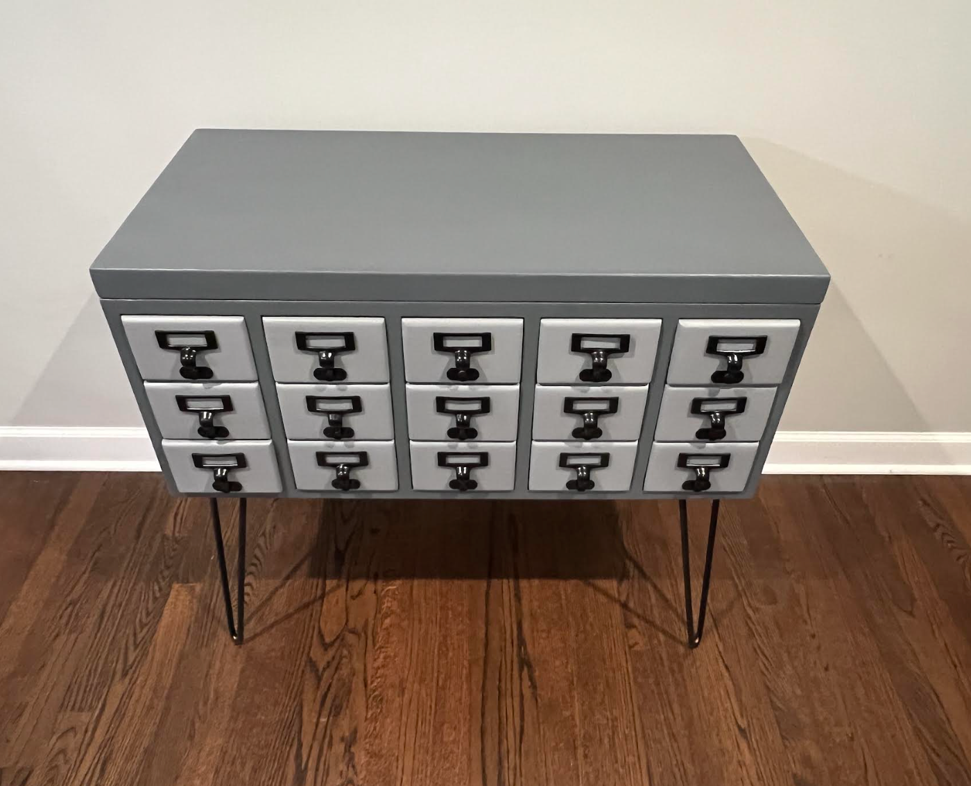 Refinished Vintage Card Catalog Cabinet - In Stock - On Sale Now!